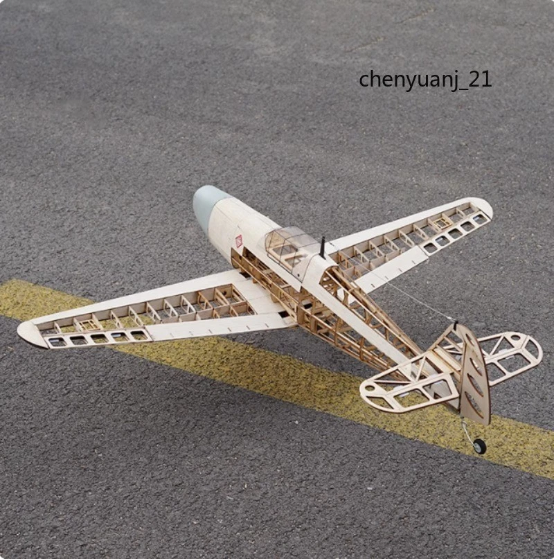 NewBF109 Fighter Model Plane Fixed Wing Balsa Wood Kit Skin Hardware Accessories - Image 2 of 4