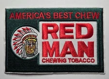 Red Man Chewing Tobacco (iron/sew on embroiderd patch)