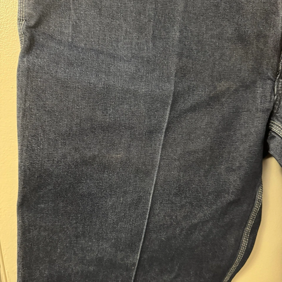 Pantalones de mezclilla vintage Sears Roebuck Carpenter talla grande 44x30 prensa permanente Foto 4 de 4