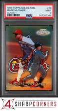 1999 TOPPS GOLD LABEL CLASS 1 #70 MARK McGWIRE PSA 9