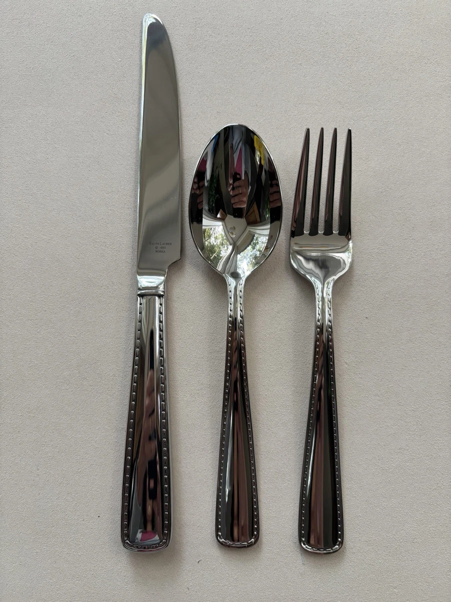 Ralph Lauren Stainless Steel Salad Fork Single Flatware Pieces for
