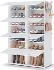 HOMIDEC Shoe Rack 2x7 Tier Shoe Rack Shoe Storage Organizer for 28 Pairs Shoes