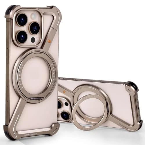 Minimalist Phone Case Compatible for iPhone 16 Pro Max 6.9" Desert Titanium - Picture 2 of 7