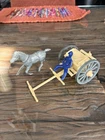 Vintage Rel / Marx Caisson Blue & Gray