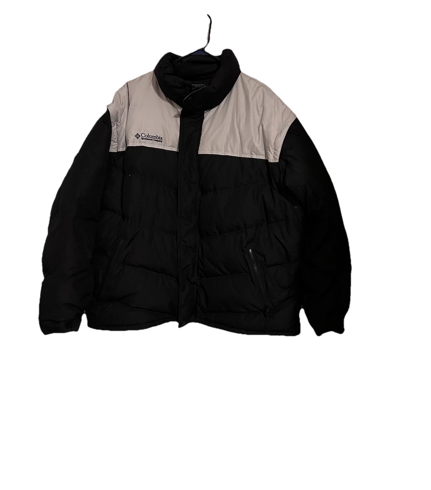 Columbia Men's Black and Gray Puffer Jacket