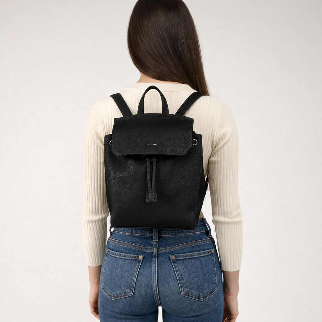 Matt & Nat Black Backpack BRAVE Vegan Backpack - Purity | Matt & Nat Canada main image 4
