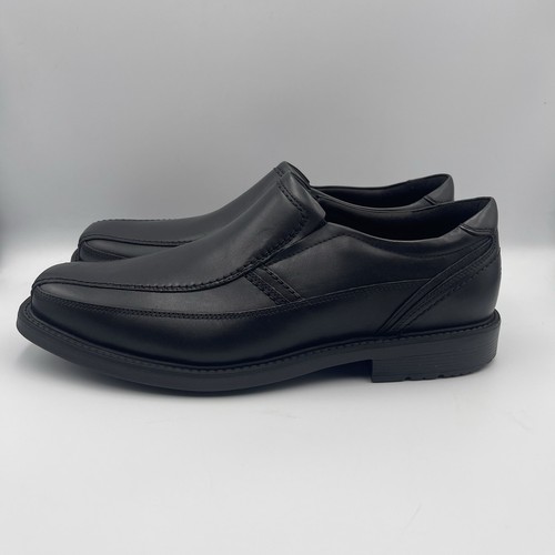 Rockport Mens Trutech Black Leather Classic Loafers Shoes Slip On Size 13 XW - Picture 4 of 13