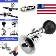 Retro Clown Horn for Kids Bikes Classic Metal Twist Loudspeaker Siren