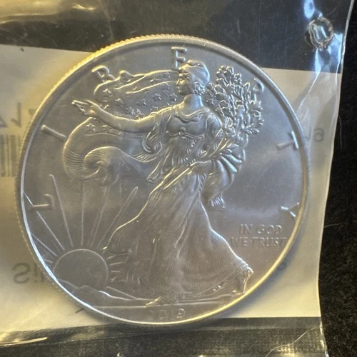 2019 AMERICAN SILVER EAGLE. UNCIRCULATED, BU