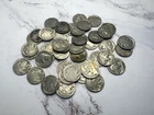 (lot of 45) Buffalo Nickels, no dates, partial dates - many nic-a-dated