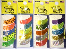 MACK'S MACKS SMILE BLADES LURE PARTS 4 PACKS TROLLING BLADES 1.5" ASSORTED 20bds