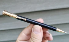Wahl Eversharp Gold Filled Mechanical Pencil Wahl Pat Clip Black Grecian Border