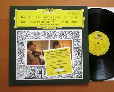 SLPM 138 820 Bach Violin Concertos David & Igor Oistrakh 180g Reissue DG NM