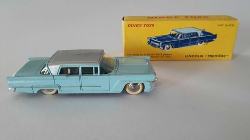 TEKNO 829 LINCOLN CONTINENTAL BLANCHE TOIT NOIR MADE IN DENMARK | eBay