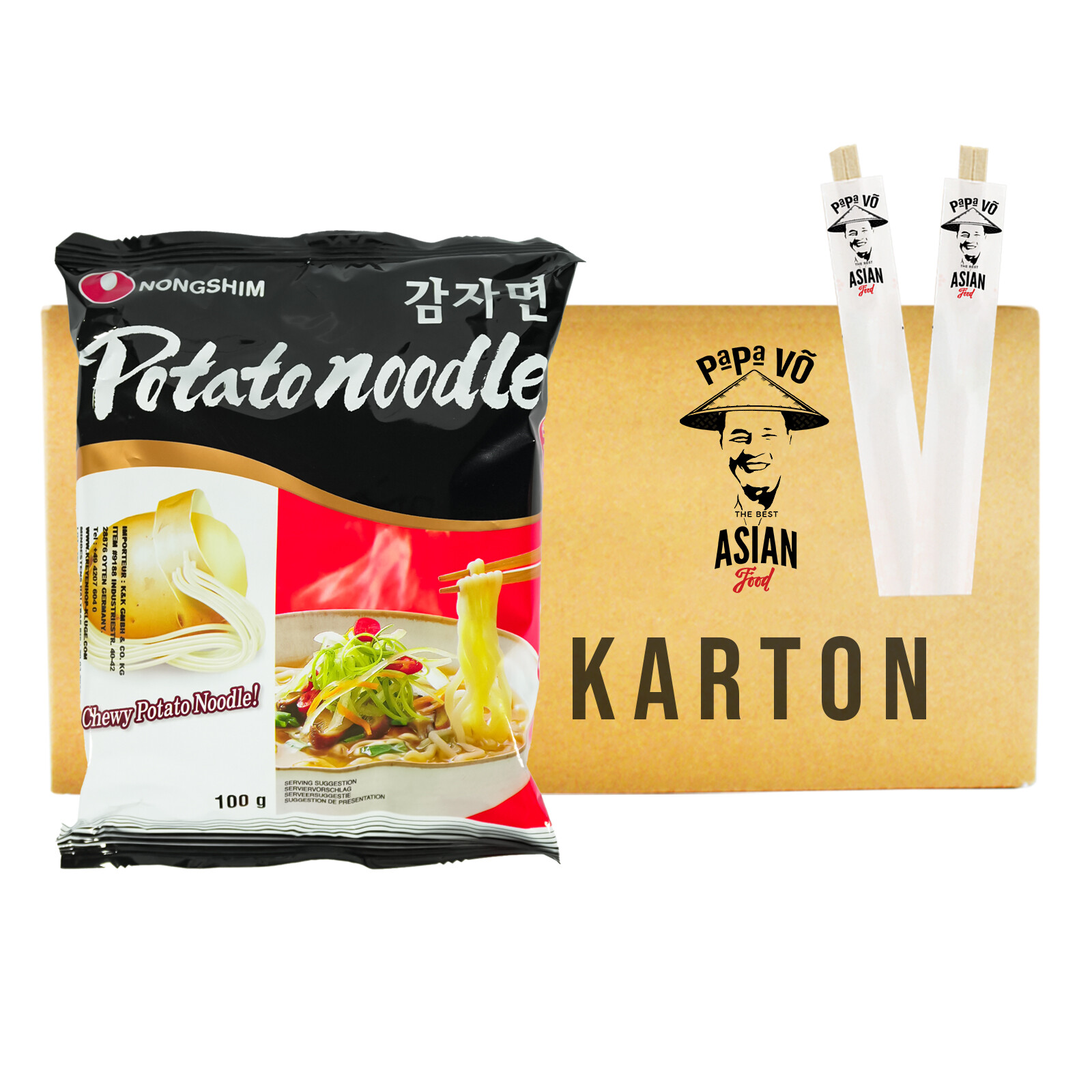 Nong Shim Nudelsuppen Kartoffel 20x100g Potato noodle soup instant noodle