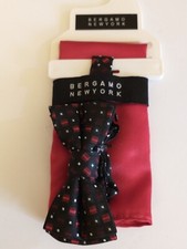 2 Pc Boys Bow Tie and Pocket Handkerchief Set Bergamo New York