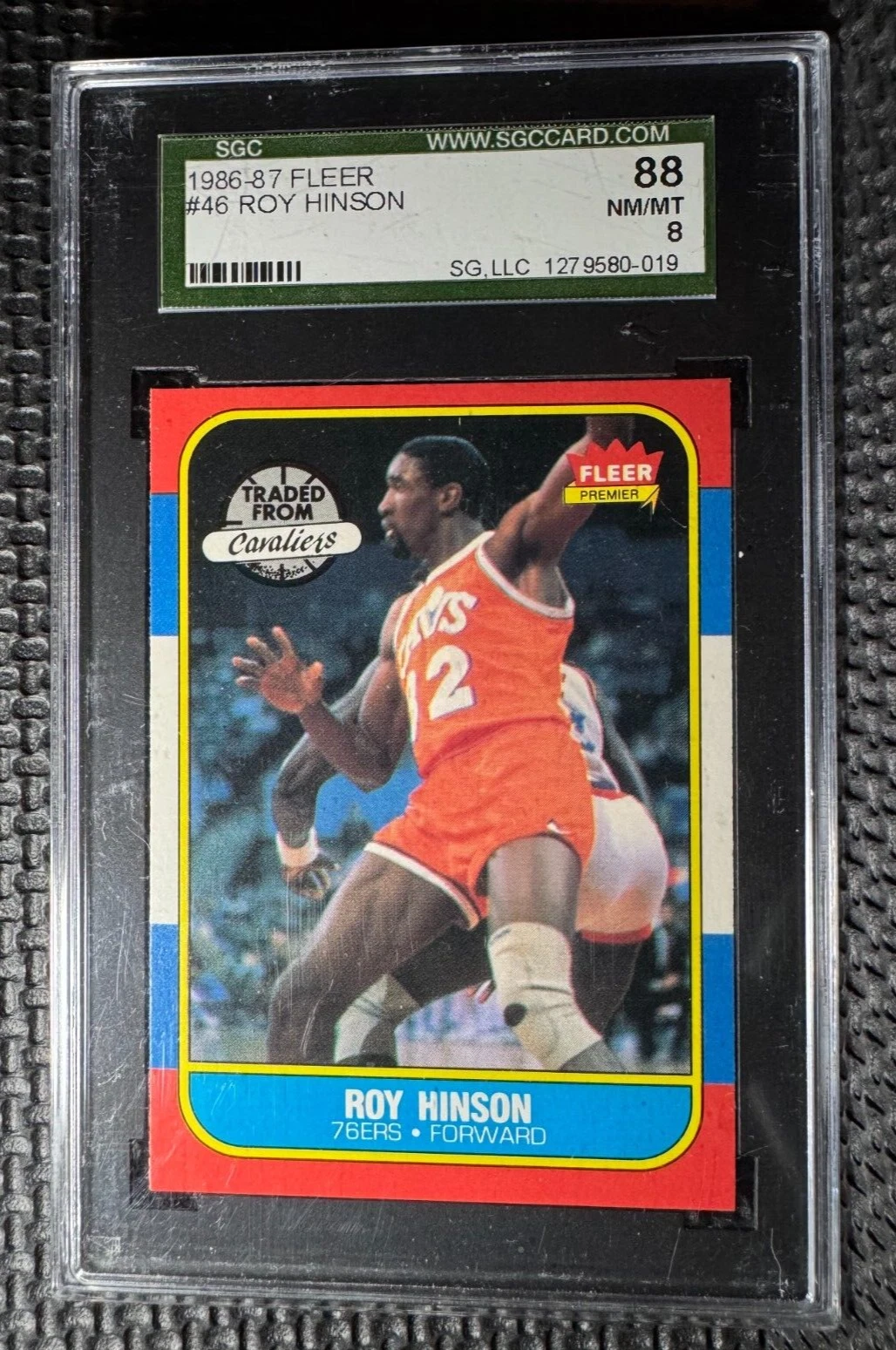 Roy Hinson trading card
