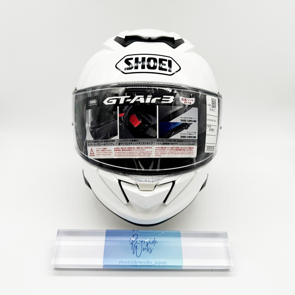 SHOEI GT-Air3 Luminous White Full Face Helmet Size XL 61cm From