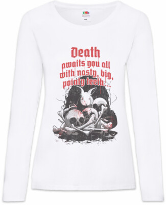Killer Rabbit I Damen Langarm T-Shirt Die Ritter Killerkaninchen der Kokosnuss
