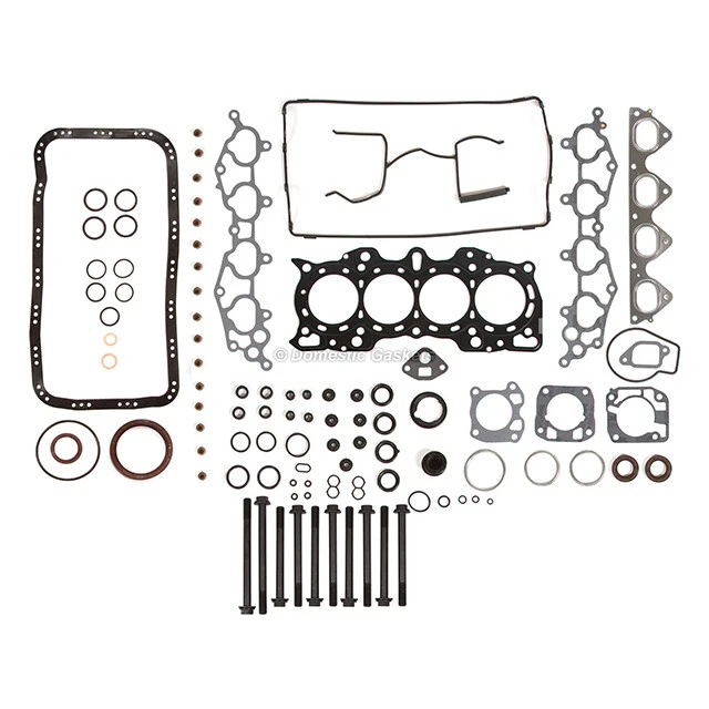 Fits 90-01 Acura Integra LS RS GS 1.8 DOHC MLS Full Gasket Set Bolts B18A1 B18B1 - Image 2 of 4