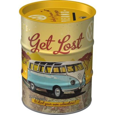 Nostalgic-Art - Metal Money Box Piggy Bank as Oil Barrel - Volkswagen VW Bulli 