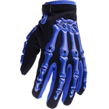 Motorcycle Full Finger Skeleton Gloves Motocross MX ATV Dirt Bike Riding Gloves