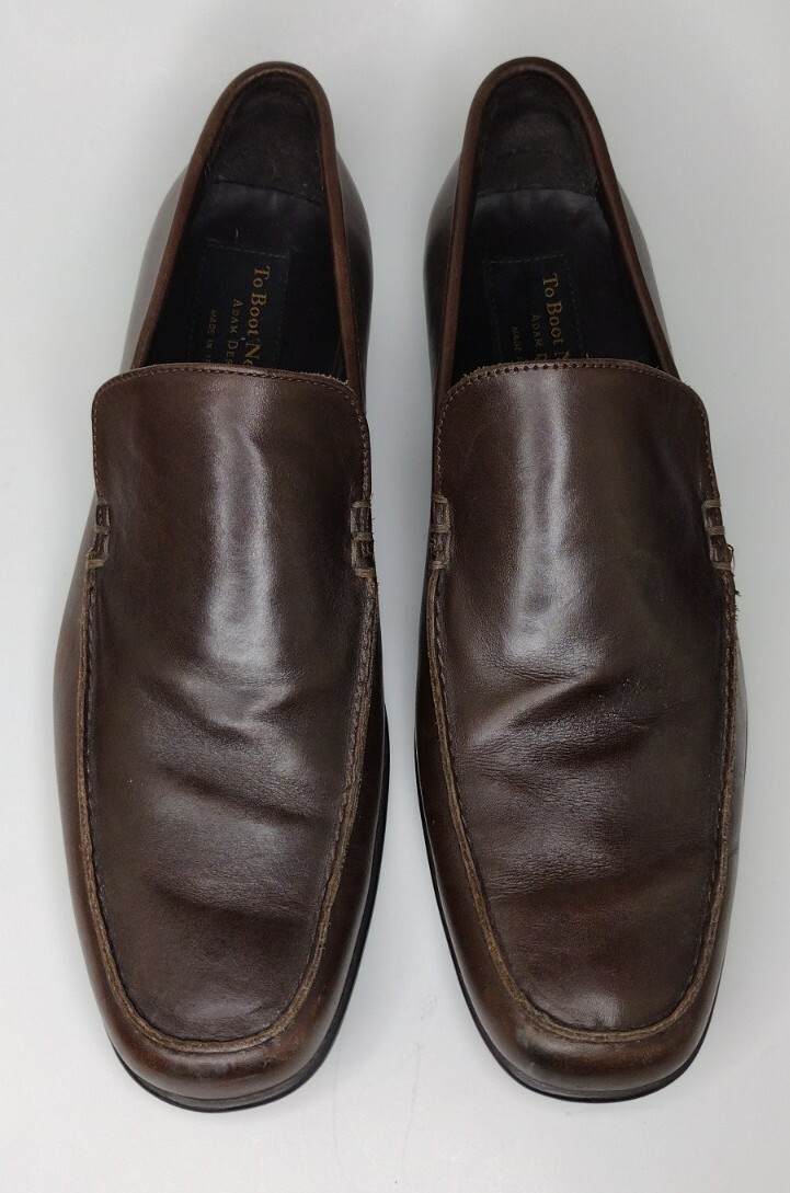 To Boot New York Adam Derrick Drivers Loafers Mens Size 11 Brown Leather Slip On Mens TO BOOT NEW YORK Leather Driving Loafers Adam Derrick  main image 3