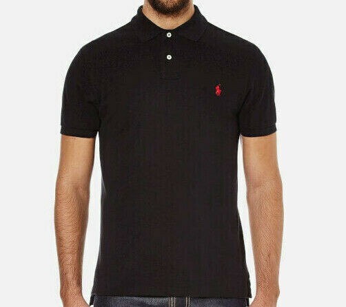 PONY Polo Ralph Lauren maglietta maglietta maniche corte nera taglia M