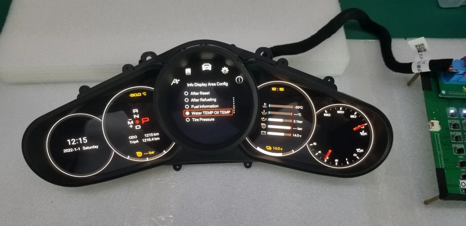 Velocímetro painel de instrumentos digital LCD compatível com Porsche Cayenne 2010-2015 - Imagem 4 de 4