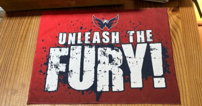 Washington Capitals NHL Playoff Game Rally Towel UNLEASH THE FURY 5-15-25 #5