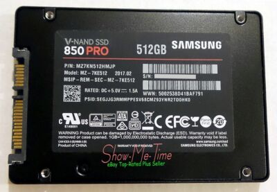 Low Writes* Samsung 850 Pro 512GB SSD (MZ-7KE512) 3D V-NAND SATA