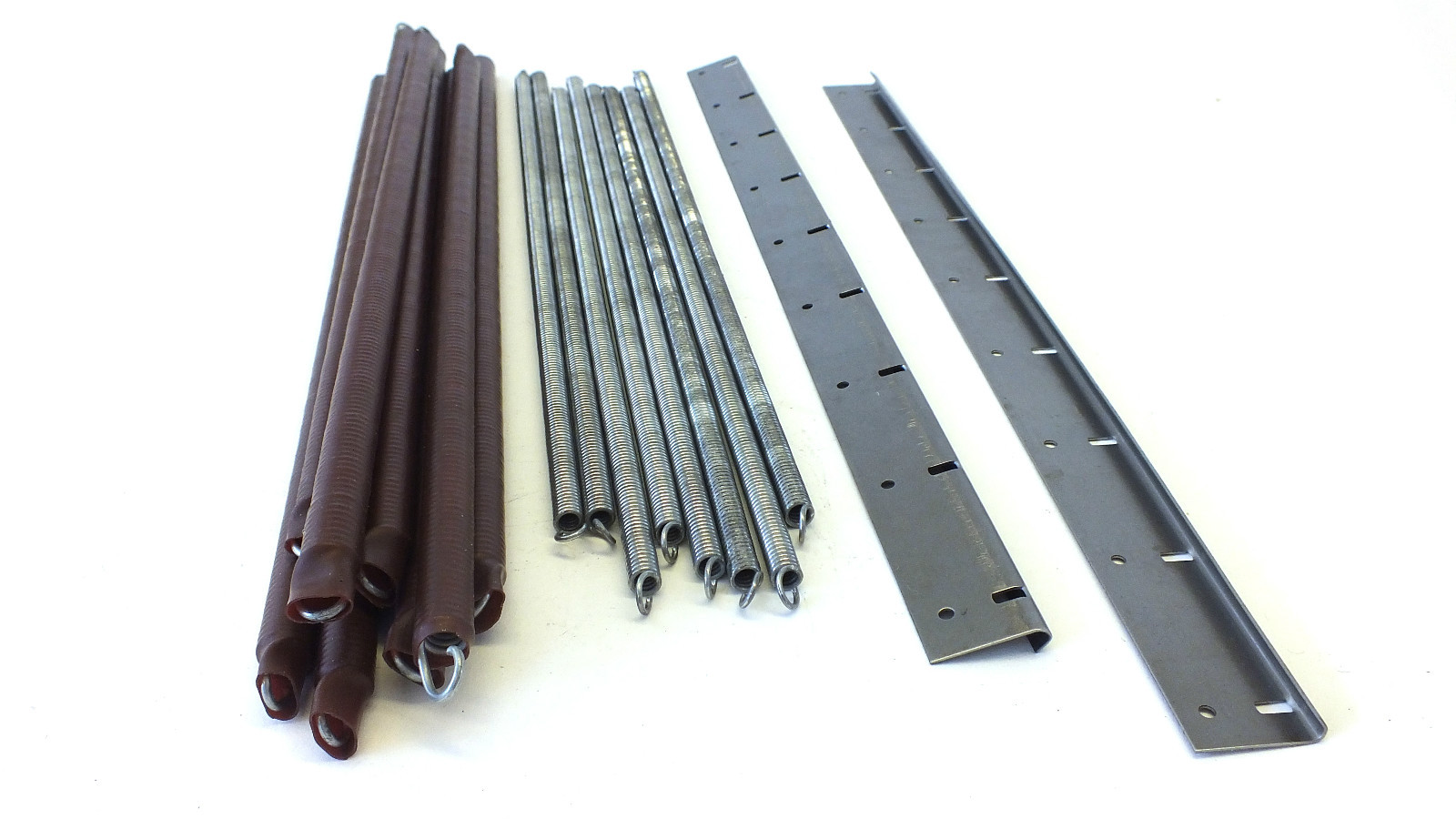 Replacement plastic coated tension spring & fixing plates parker knoll