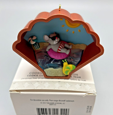 2017 Hallmark Keepsake Ornament Cookie Cutter Vacation 6th Through Beach Summer