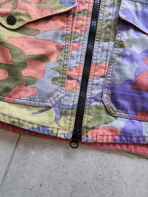 Stone Island Made in Italy Nylon Cotton Vest Jacket heritage camo