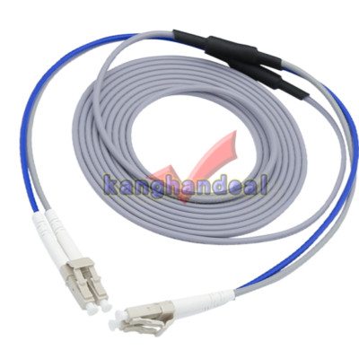 Armored Cable Fiber Patch Cord LC to LC UPC Pigtail Multi-Mode Cables Duplex 15M