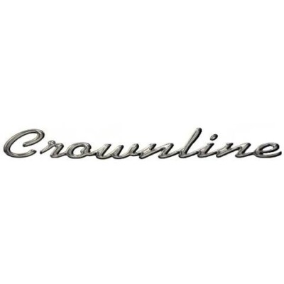 Crownline Boat Raised Decal 22023 | 20 x 2 1/4 Inch Metallic Gray