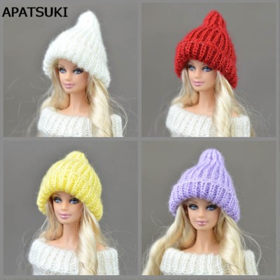 Doll Accessories Warm Headwear Hairwear Woven Knitting Hats for 11.5'' Doll Hat