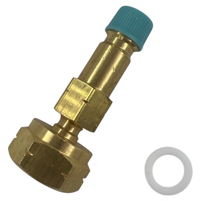 Flaschenanschlußventil für R1234YF Flaschen1/4'' SAE M flare rechts  x  21,8 FM l