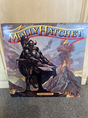 Molly Hatchet The Deed is Done Excellent Vinyl LP Demo copy EPC26213
