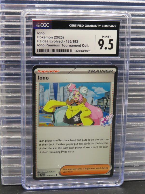 2023 Pokemon Iono Paldea Evolved Premium Tournament Collection #185/193 CGC 9.5