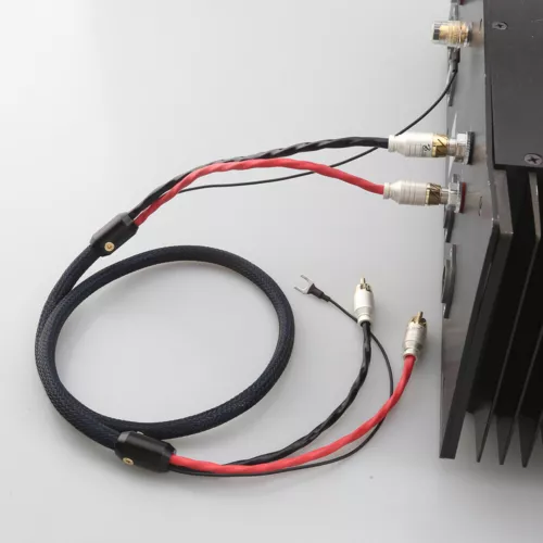4-adriges abgeschirmtes Hi-Fi-Audiokabel 2 Cinch 2 Cinch-Phono-Tonarmkabel - Bild 1 von 9