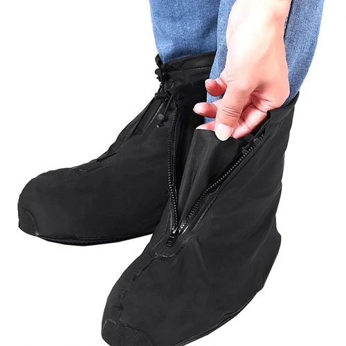 Foldable Waterproof Galoshes Shoe Covers Not-Slip Raining Shoes Cover Camping UK - Picture 2 of 9
