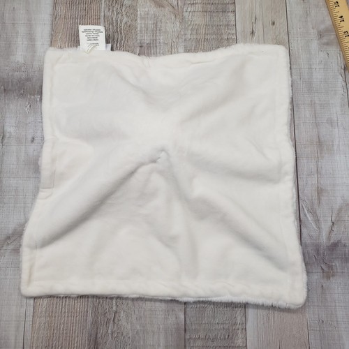 Pottery Barn Kids Monique Lhuillier Fleece White Lamb Lovey Security Blanket 15" - Picture 8 of 24