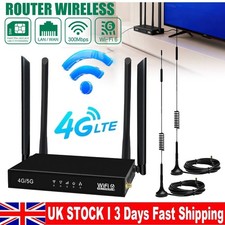 5G Unlocked Wireless Router 4G LTE WiFi6 Router 300Mbps with Sim Card Slot UK