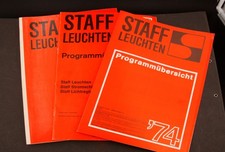 Staff KG Leuchtenwerk Lemgo 3 Kataloge 1970er Jahre Staff Leuchten