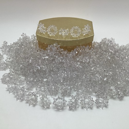 25 Clear Atomic Starburst Double Star Chunky String Light Covers Reflectors Lot