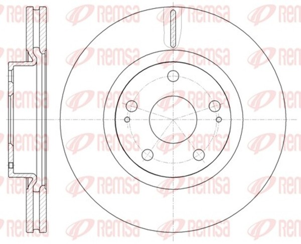 2X Bremsscheibe Remsa 61050.10 FüR Mercedes Klasse Toyota GL Avensis X164 W164-image