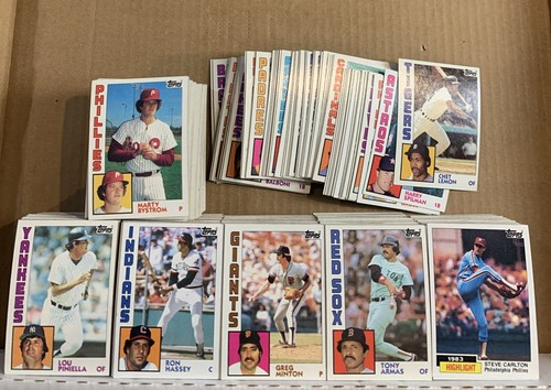 1984 Topps Baseball Partial Set Of 600+ Cards