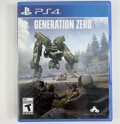 Generation Zero -- Standard Edition (PlayStation 4, 2019) Tested and Working