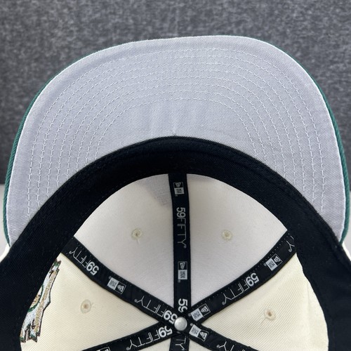 Boston Red Sox Hat Cap Fitted Size7 3/4 Brown New Era 1967 World Series Patch - Picture 8 of 12